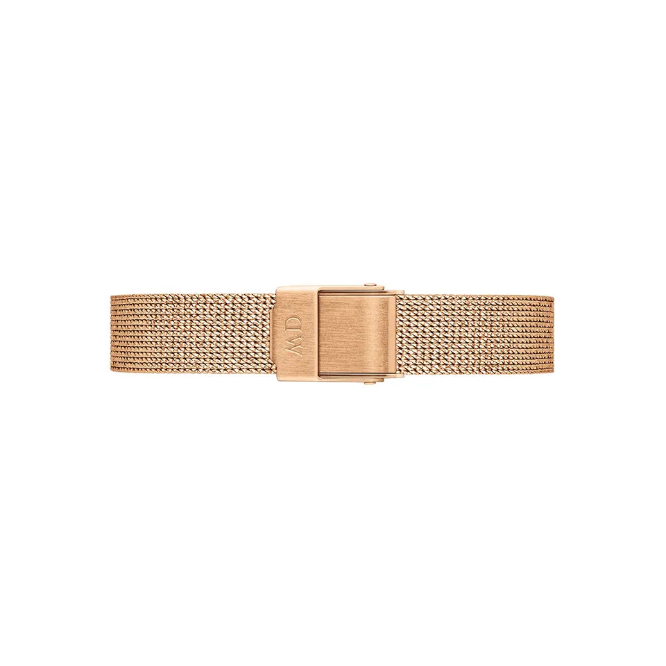Orologio Donna Daniel Wellington Acciaio Rosè Quadro 20 x 26 mm Nero DW00100432