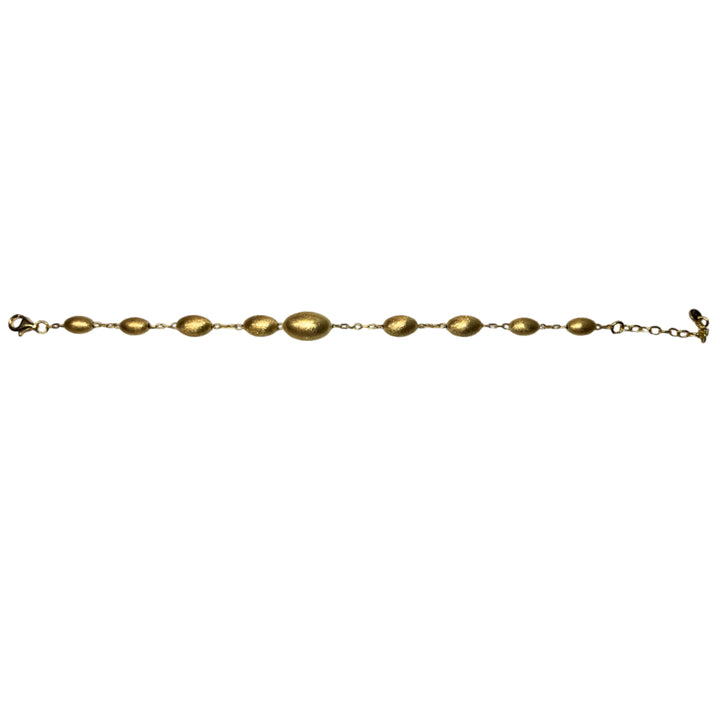 Bracciale Donna Re Mida Pepite Satinate Argento Dorato 925 Brac-1