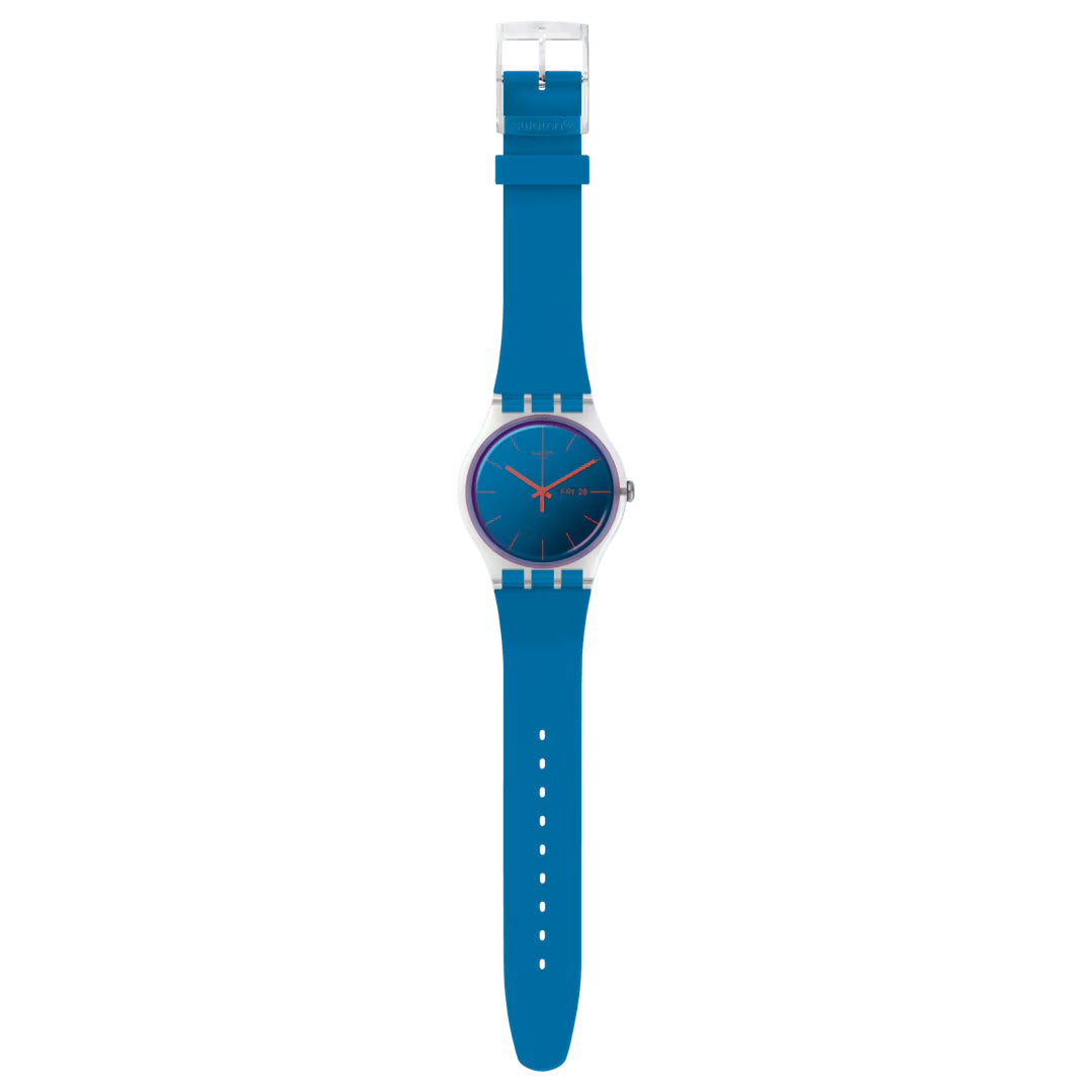 Orologio Unisex Swatch POLABLUE Quarzo Solo Tempo SO29K702