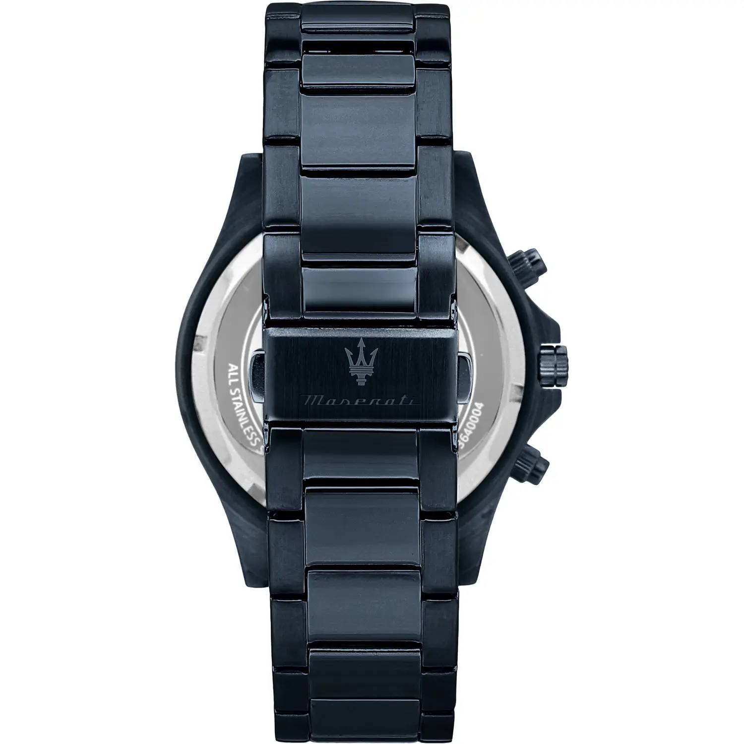 Orologio Uomo Maserati Acciaio Nero PVD Quarzo Cronografo Blu Data R887364023