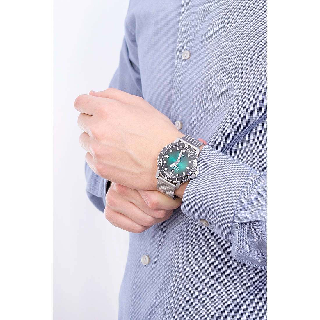 Orologio Tissot Uomo Powermatic 80 Acciaio Automatico Solo Tempo Data 300 m