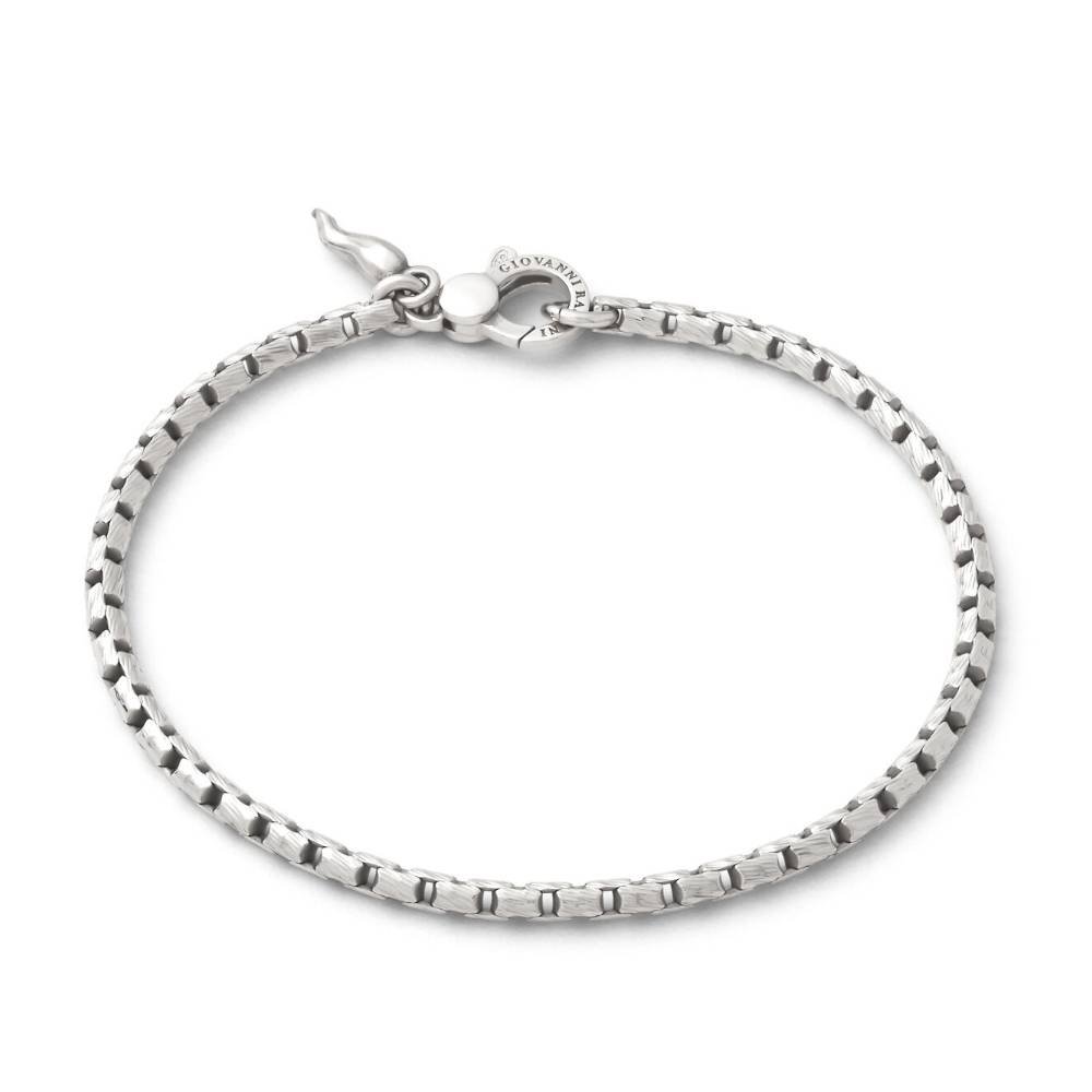 Bracciale Uomo Giovanni Raspini Argento 925 Catena Veneziana Rigata 12234