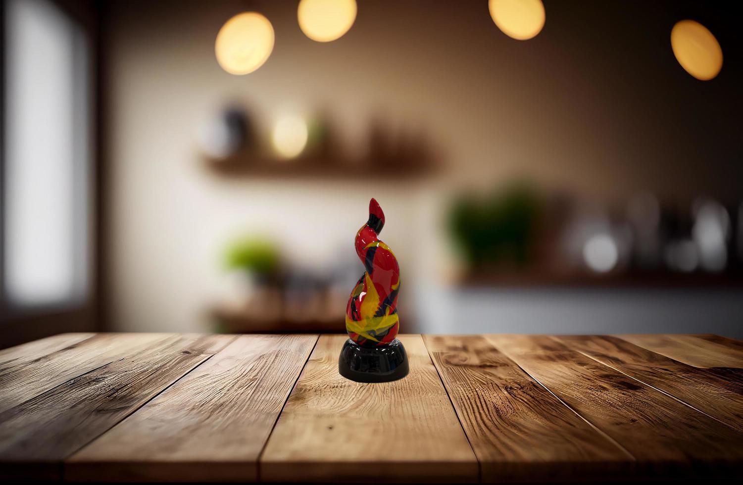 Scultura Corno Rosso Ceramica Di Capodimonte Artigianale 13 cm