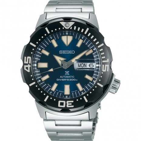 Orologio Uomo Seiko Acciaio Solo Tempo Automatico Day Date Diver's 200