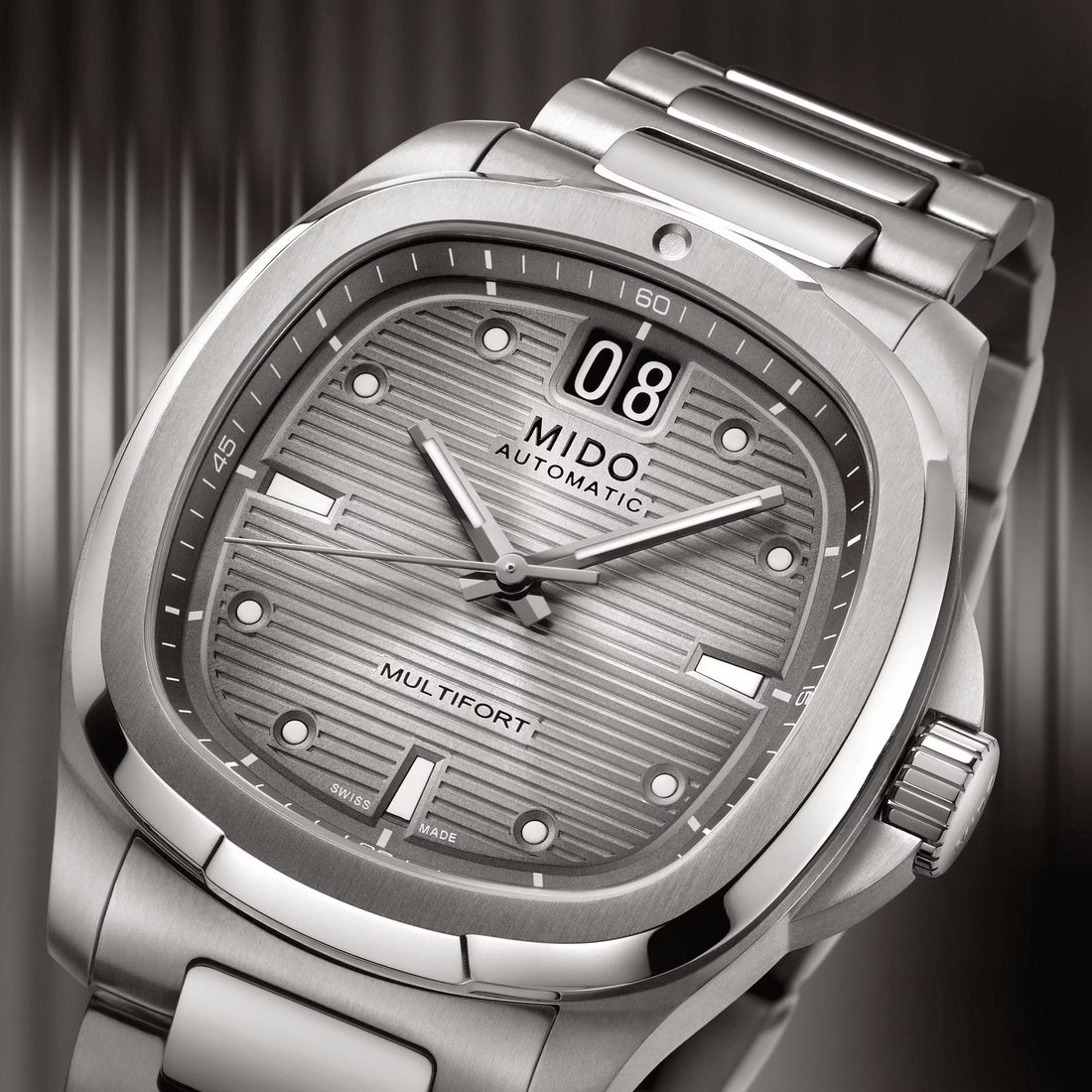 Orologio Uomo Mido Automatico Multifort TV Gran Data Titanio M0495264408100
