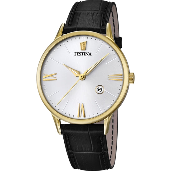Orologio Uomo Acciaio  Festina e cinturino pelle F16825/1