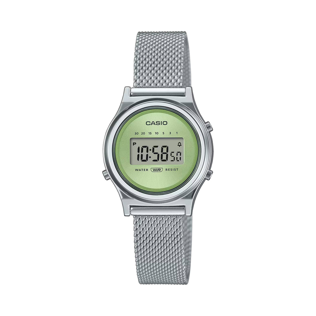 Orologio Donna Casio Digitale Acciaio Maglia Milano Verde LA700WEM-4AEF
