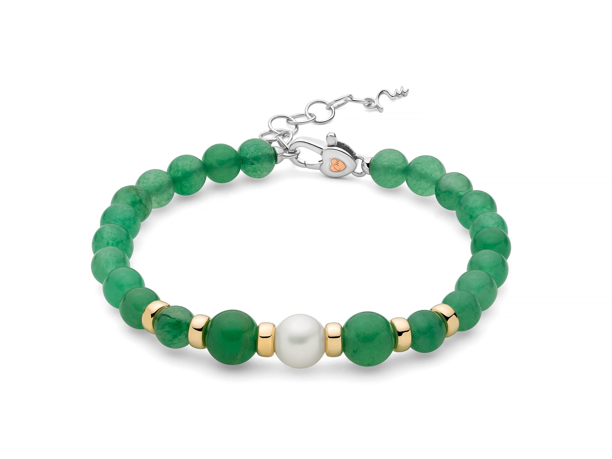 Bracciale Donna Miluna Terra Mare Avventurina e Perla PBR3684