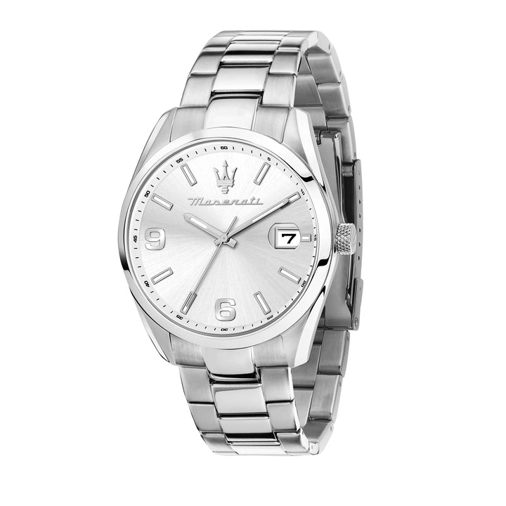 Orologio Uomo Maserati Acciaio Quarzo Solo Tempo Data Bianco R8853151014
