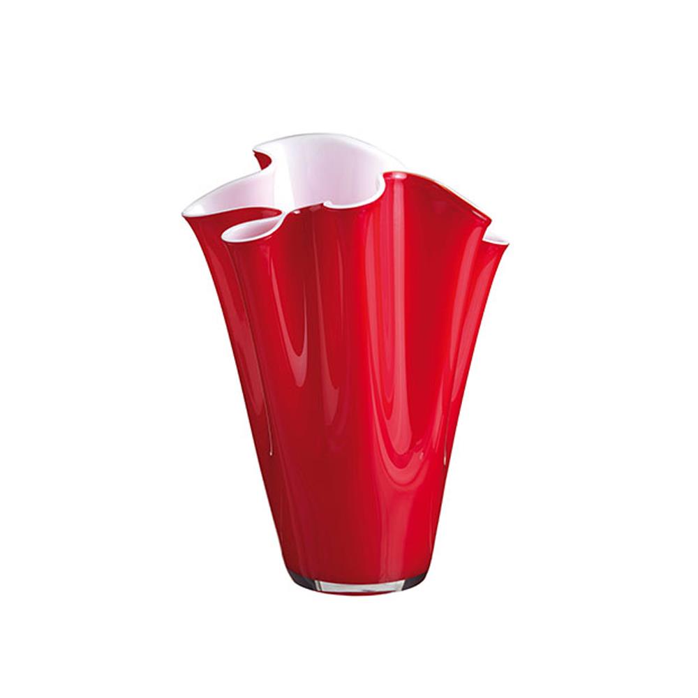 Vaso cristallo Onlylux wave Rosso 30cm OL00864