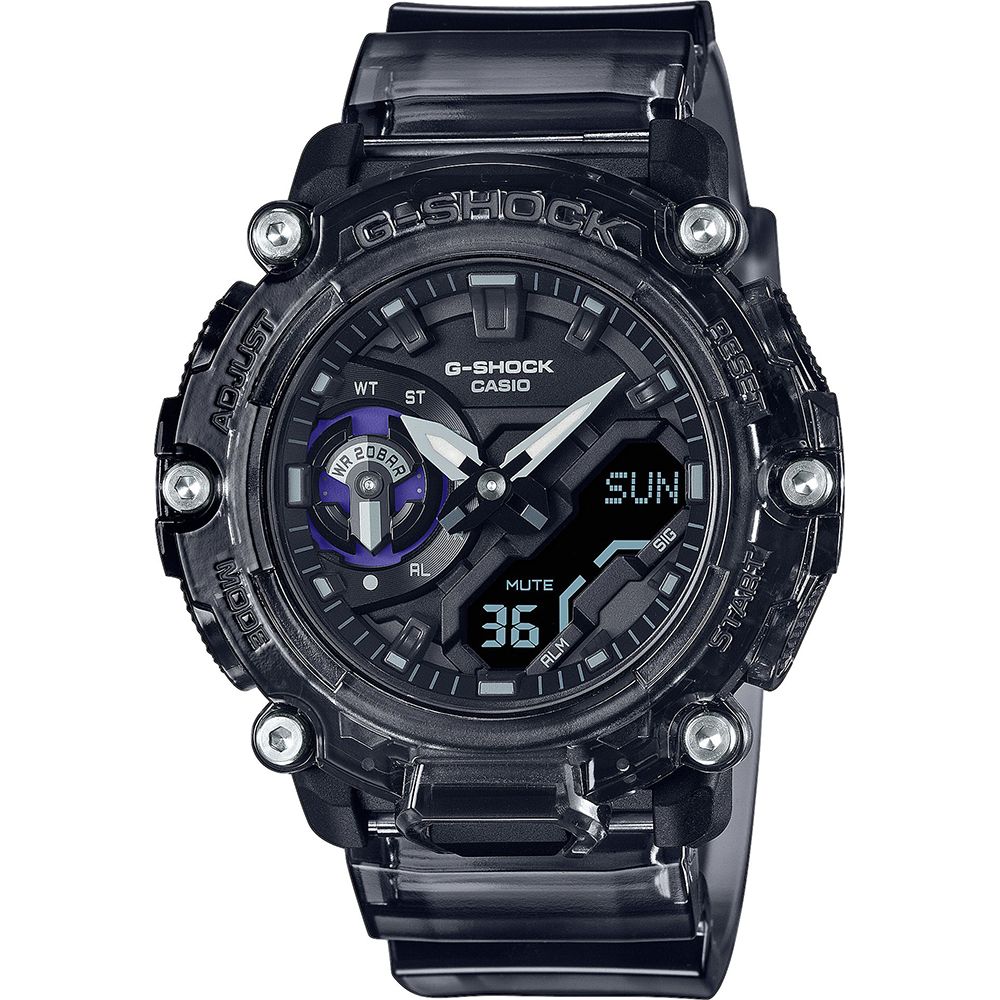 Orologio Uomo Casio G-Shock Gomma Nero Analogico Digitale GA-2200SKL-8AER
