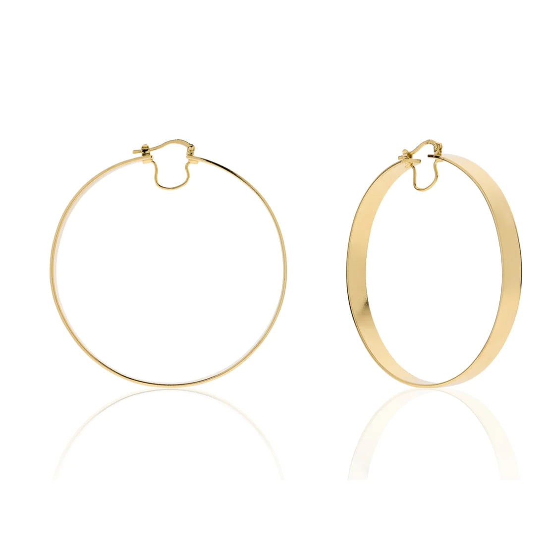 Orecchini Donna Unoaerre Bronzo Dorato Liscio Cerchio Lucido 555906