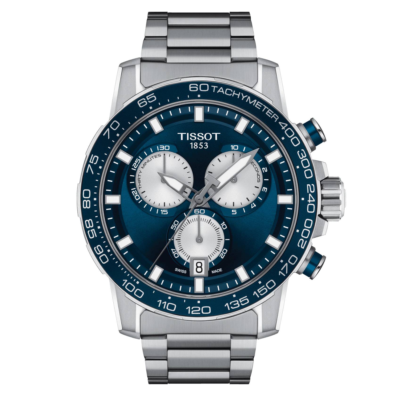 Orologio Uomo Tissot Supersport Quarzo Cronografo Acciaio Blu T1256171104100
