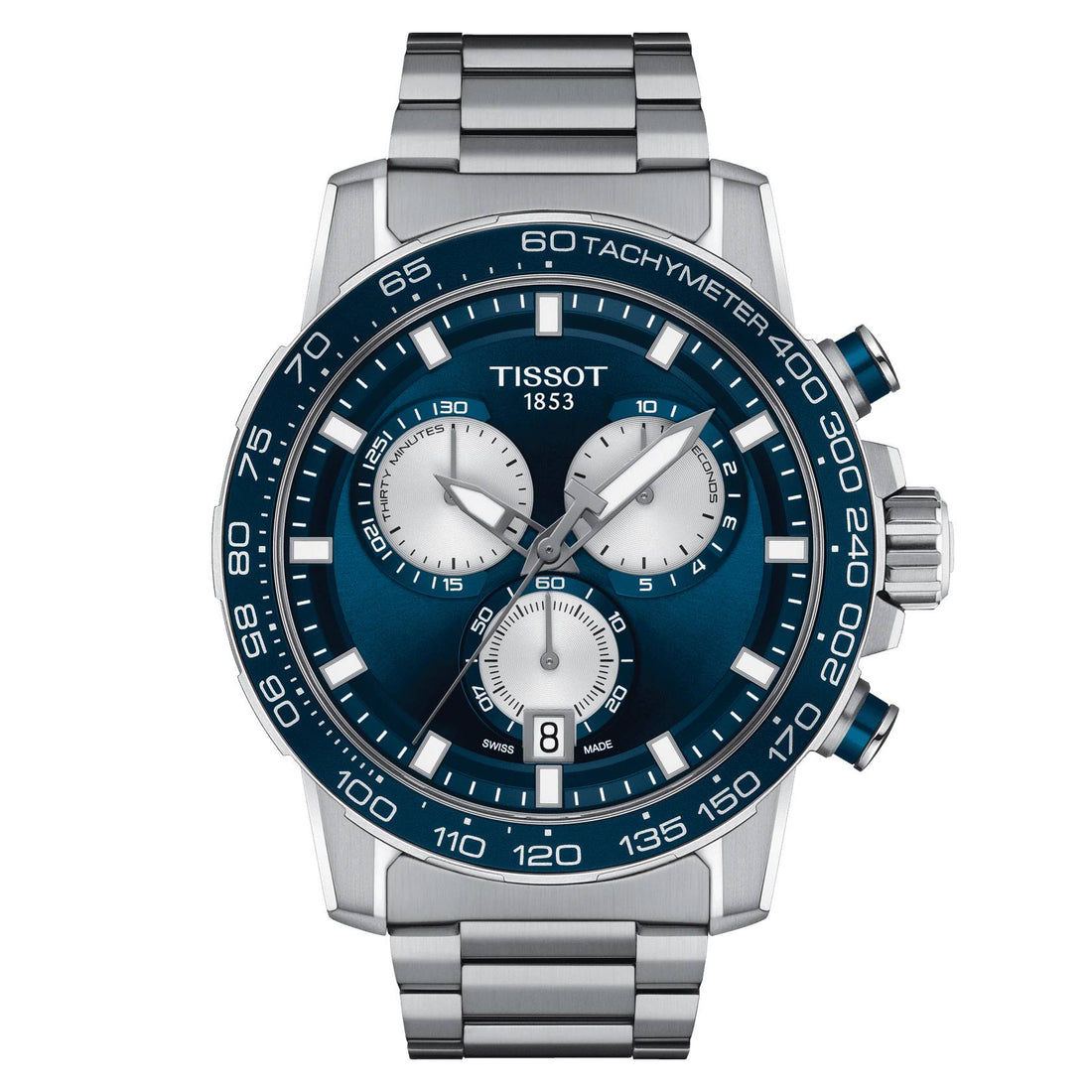 Orologio Uomo Tissot Supersport Quarzo Cronografo Acciaio Blu T1256171104100