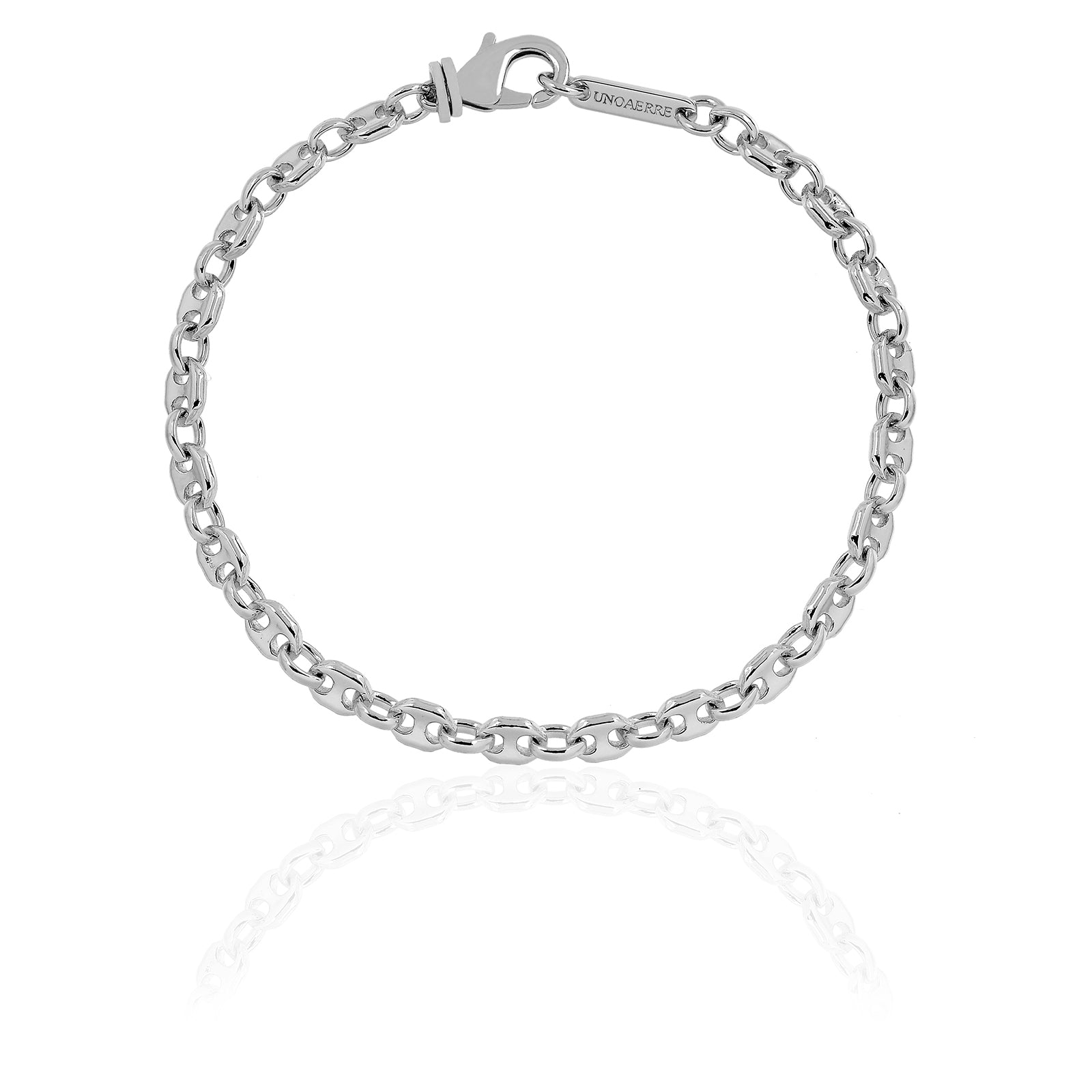 Bracciale Uomo Unoaerre Acciaio  Maglia Marinara e rolò 560815