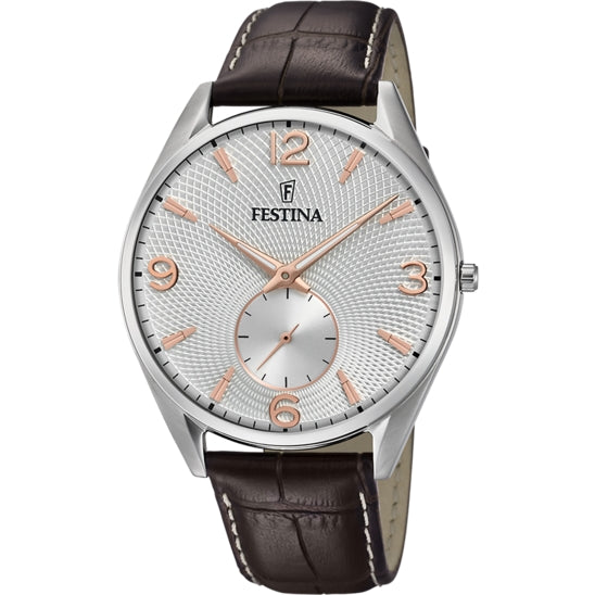 Orologio Uomo Acciaio Festina con cinturino in pelle F6870/6