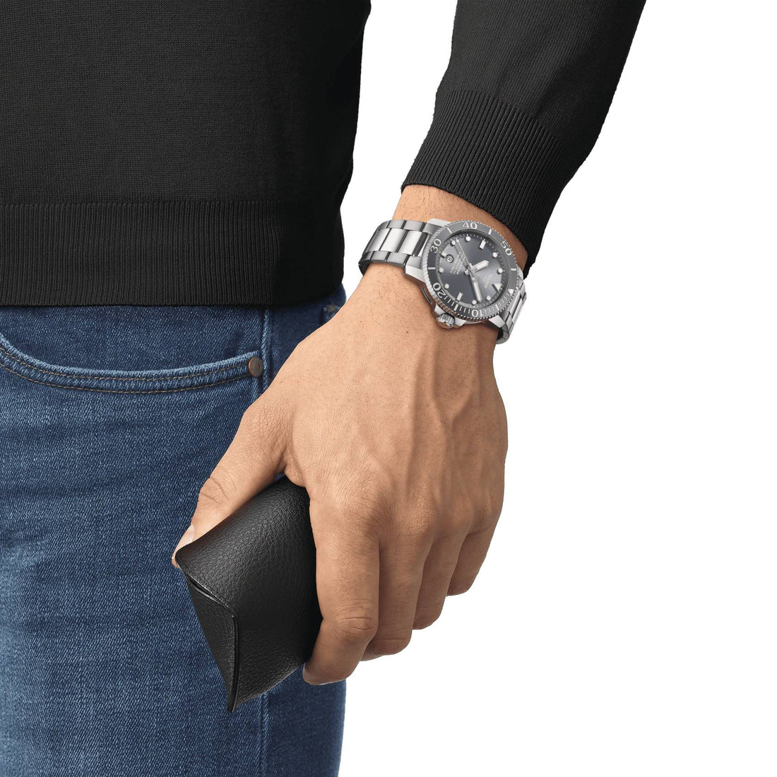 Orologio Acciaio Uomo Tissot Data Movimento automatico Svizzero
