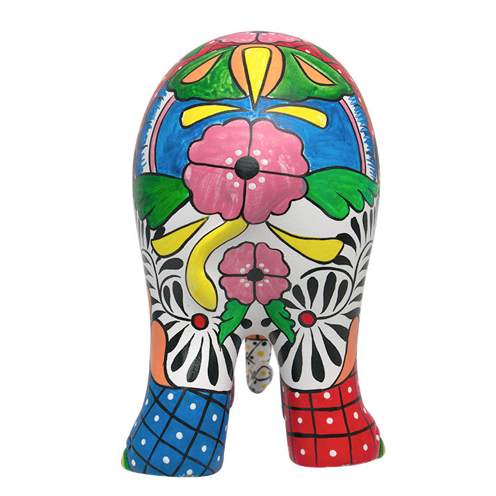 Scultura Elefante OnlyLux Resina Talavera de la Reina cm 15 Dipinto A Mano 8858831272712