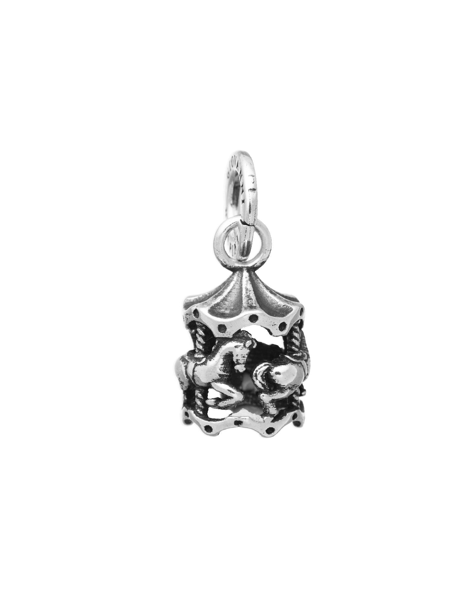 Charm Donna Giovanni Raspini Argento 925 Mini Giostra Realizzato A Mano 10923