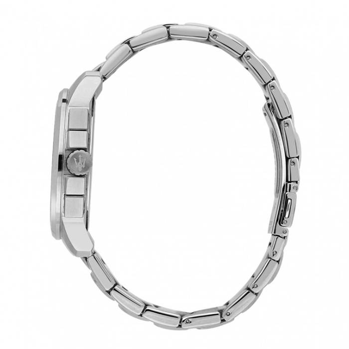 Orologio Uomo Maserati Successo Acciaio Quarzo Bianco Crono Data R8873621048