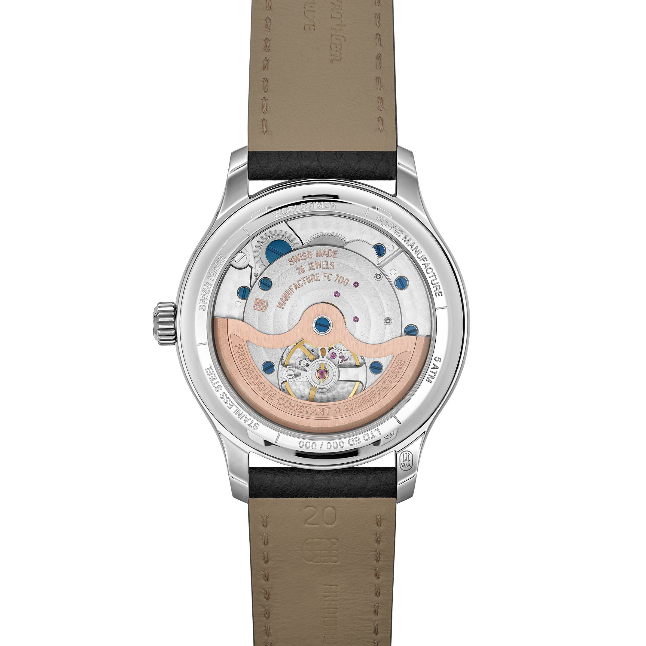 Orologio Uomo Frederique Constant Manifacture Worldtimer Watch Angels FC-718N4H6