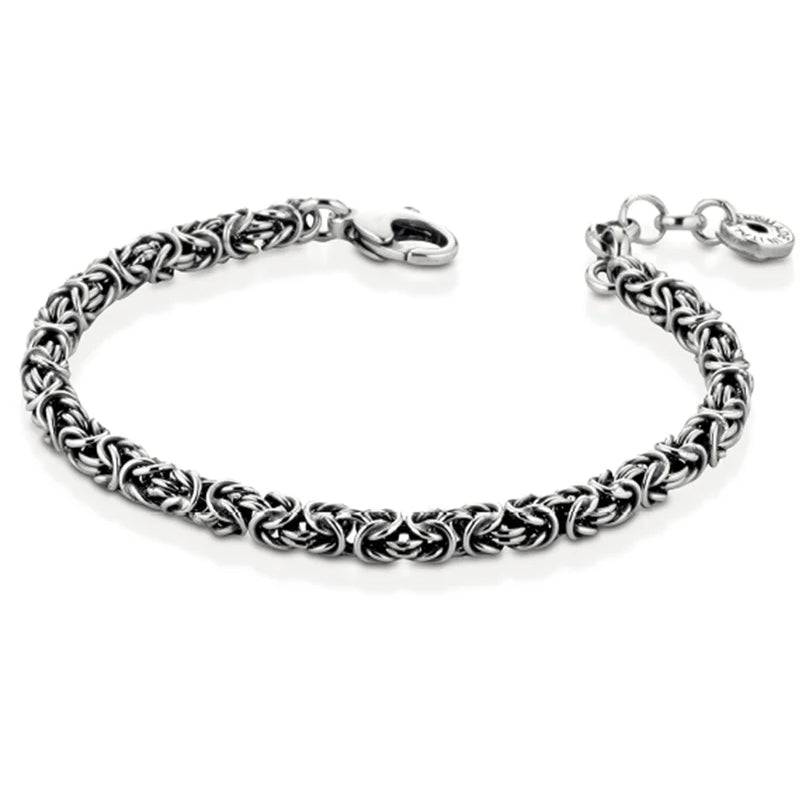 Bracciale Uomo Ananda 925 Argento Catena Bizantina A-BR391N