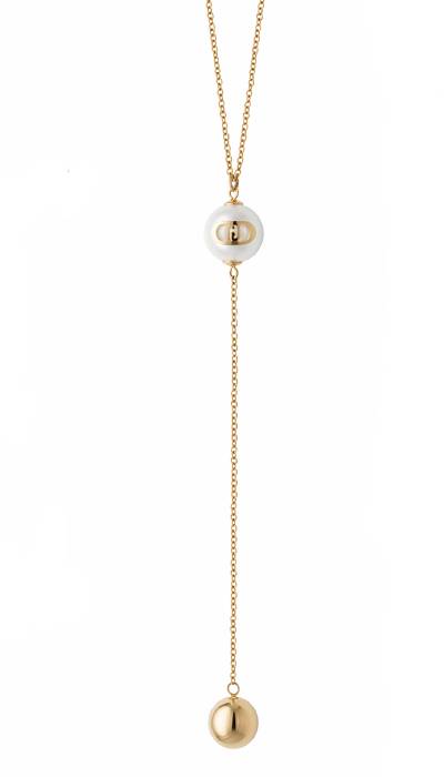 Collana Donna Liu Jo Acciaio Dorato Catena Perla LJ3010