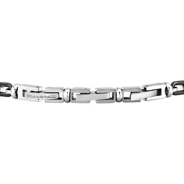 Bracciale Uomo Maserati Acciaio Ceramica Nero JM426ATZ92