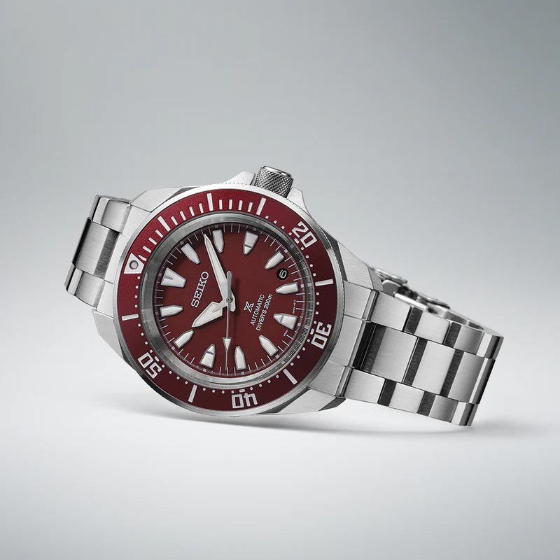 Orologio Uomo Seiko Prospex Samurai Automatico Rosso Granata SRPL11K1