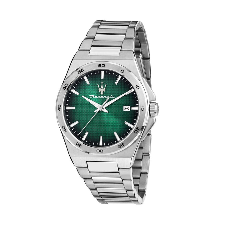 Orologio Uomo Maserati Acciaio Lucido Quarzo Verde Data R8853153003