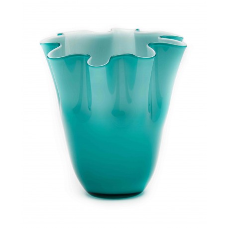 Vaso cristallo Onlylux wave blu 24cm OL02495