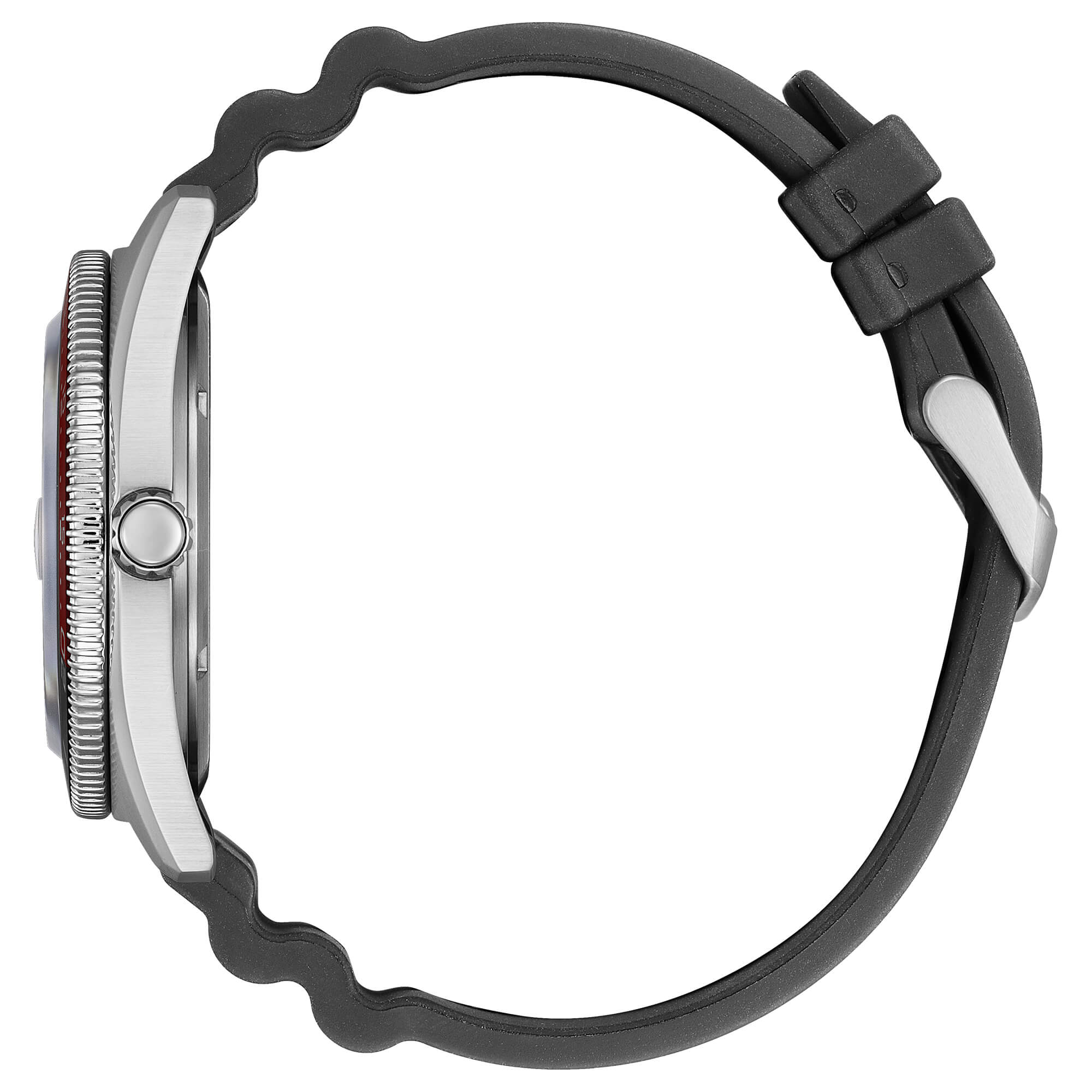 Orologio Uomo Citizen Eco Drive Marine OF Solo Tempo Data Nero Rosso AW1769-10E