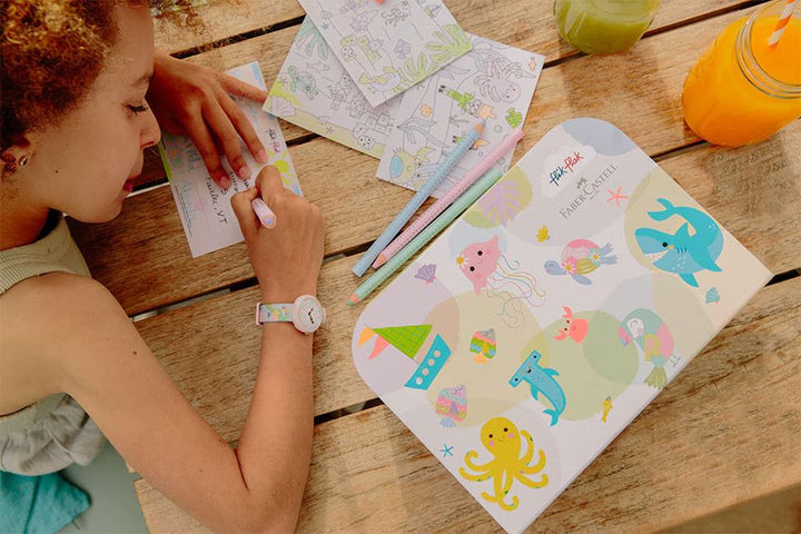 Special Box Orologio Bambina Swatch Flik Flak Color In Pastel ZFBNP231