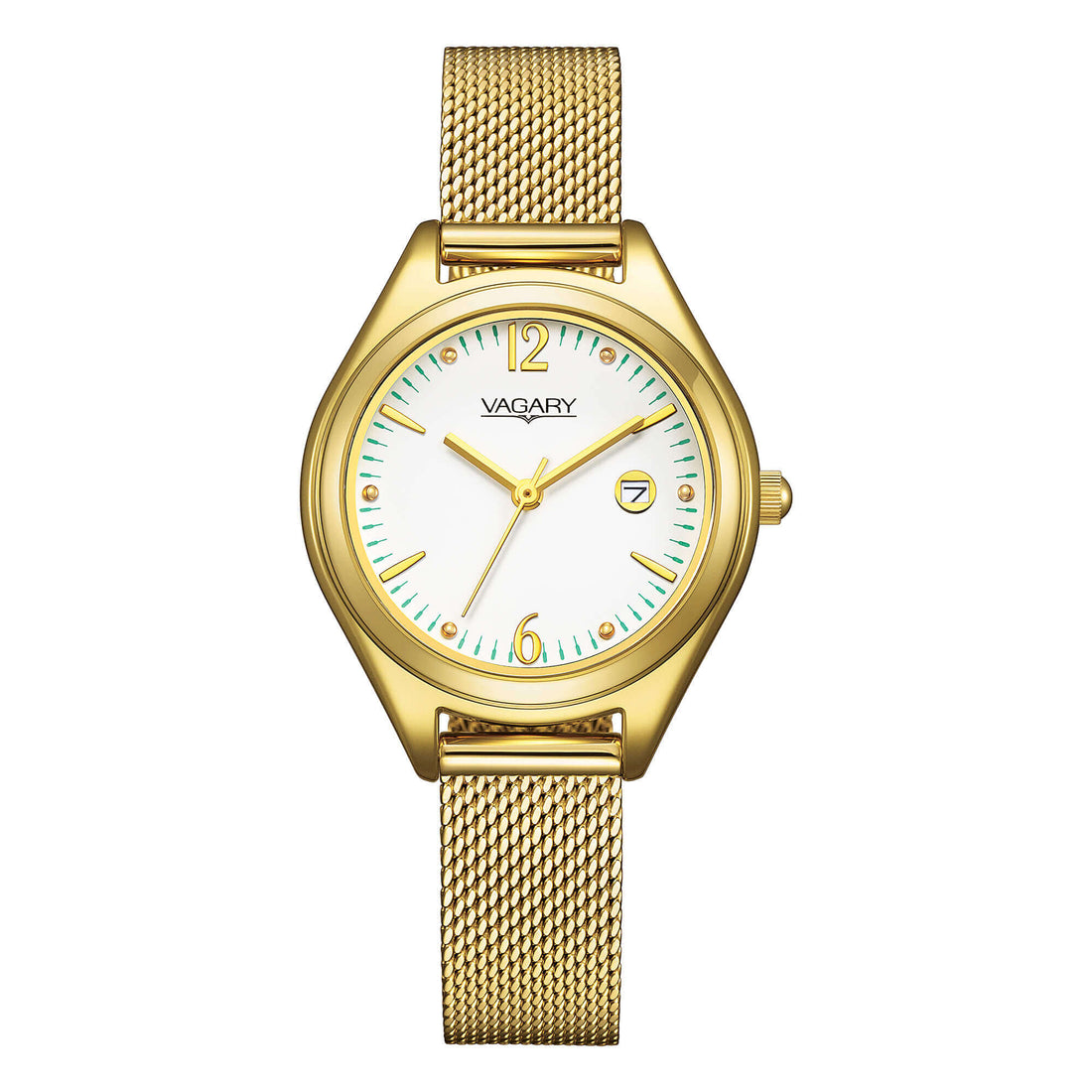 Orologio Donna Vagary By Citizen Flair Bianco Acciaio Dorato IU3-525-11