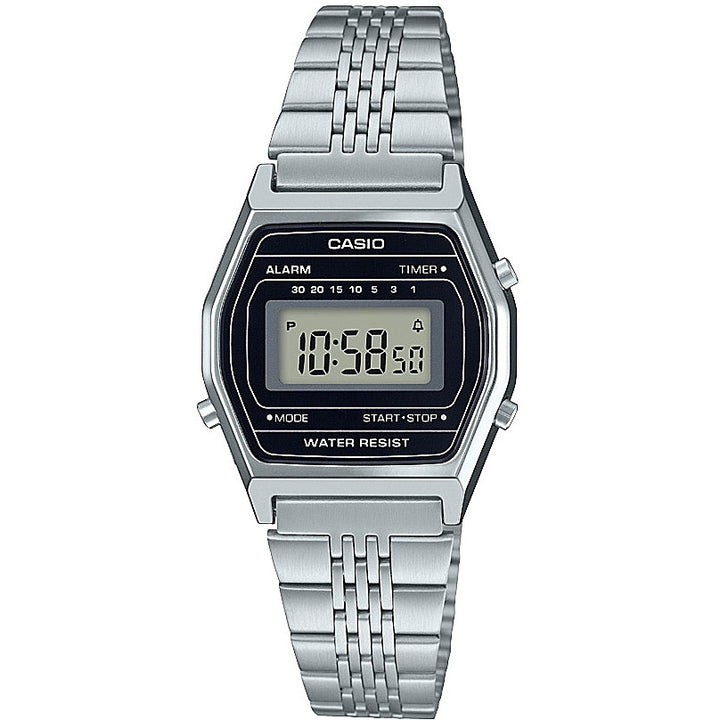 Orologio Donna Acciaio Casio Digitale Vintage Quarzo Nero Cronografo LA690WEA-1EF