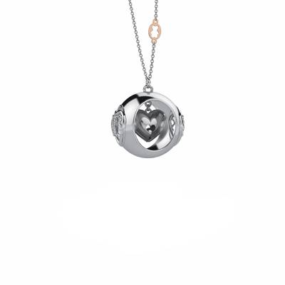 Collana Donna Nanàn Argento Chiama Angeli Cuore NAN0632