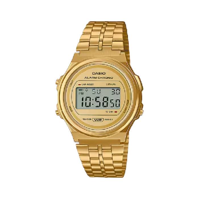 Orologio Donna Acciaio Dorato Casio Vintage Quarzo A171WEG9AEF