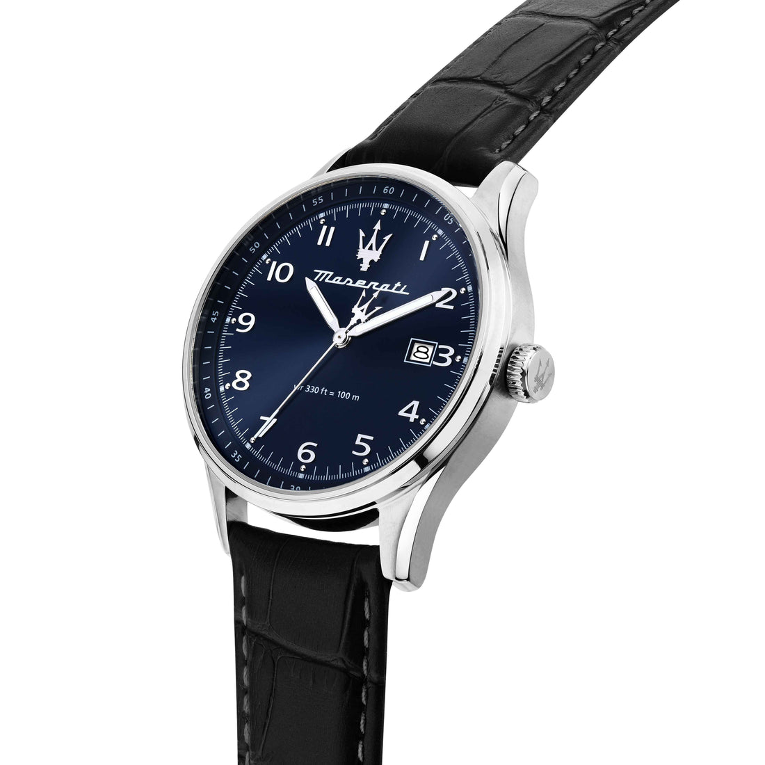 Orologio Uomo Maserati Acciaio Pelle Blu Quarzo Data R8851124003