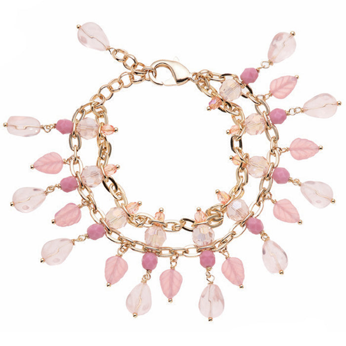 Bracciale Donna Ottaviani Dorato Cristalli Perline 501365B