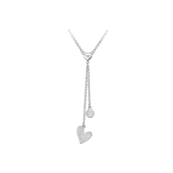 Collana Donna Roberto Giannotti Argento 925 Cuore Zirconi Pendente Disco GIA415