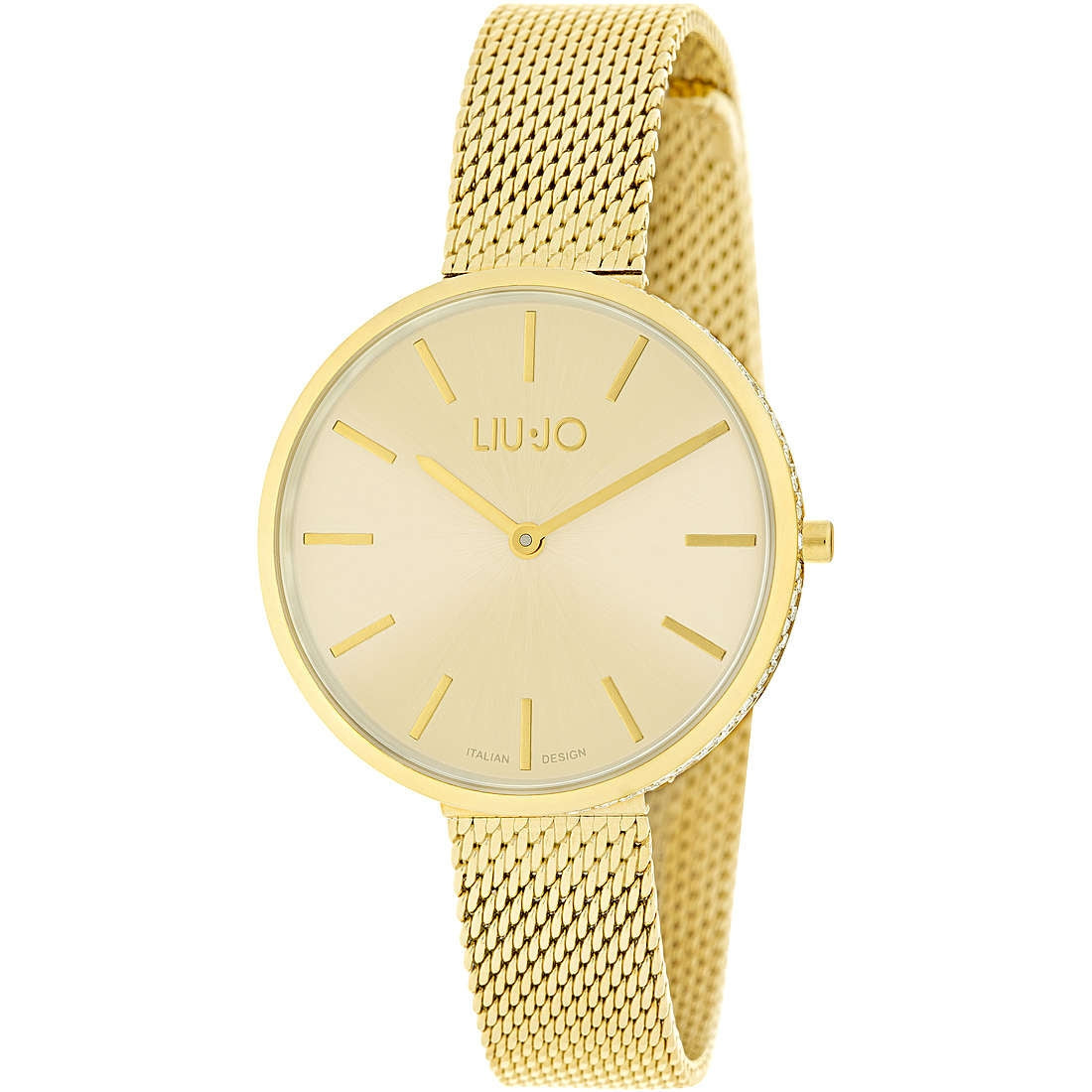 Orologio Donna Acciaio Liu Jo Glamour Quarzo Zirconi Solo Tempo Dorato