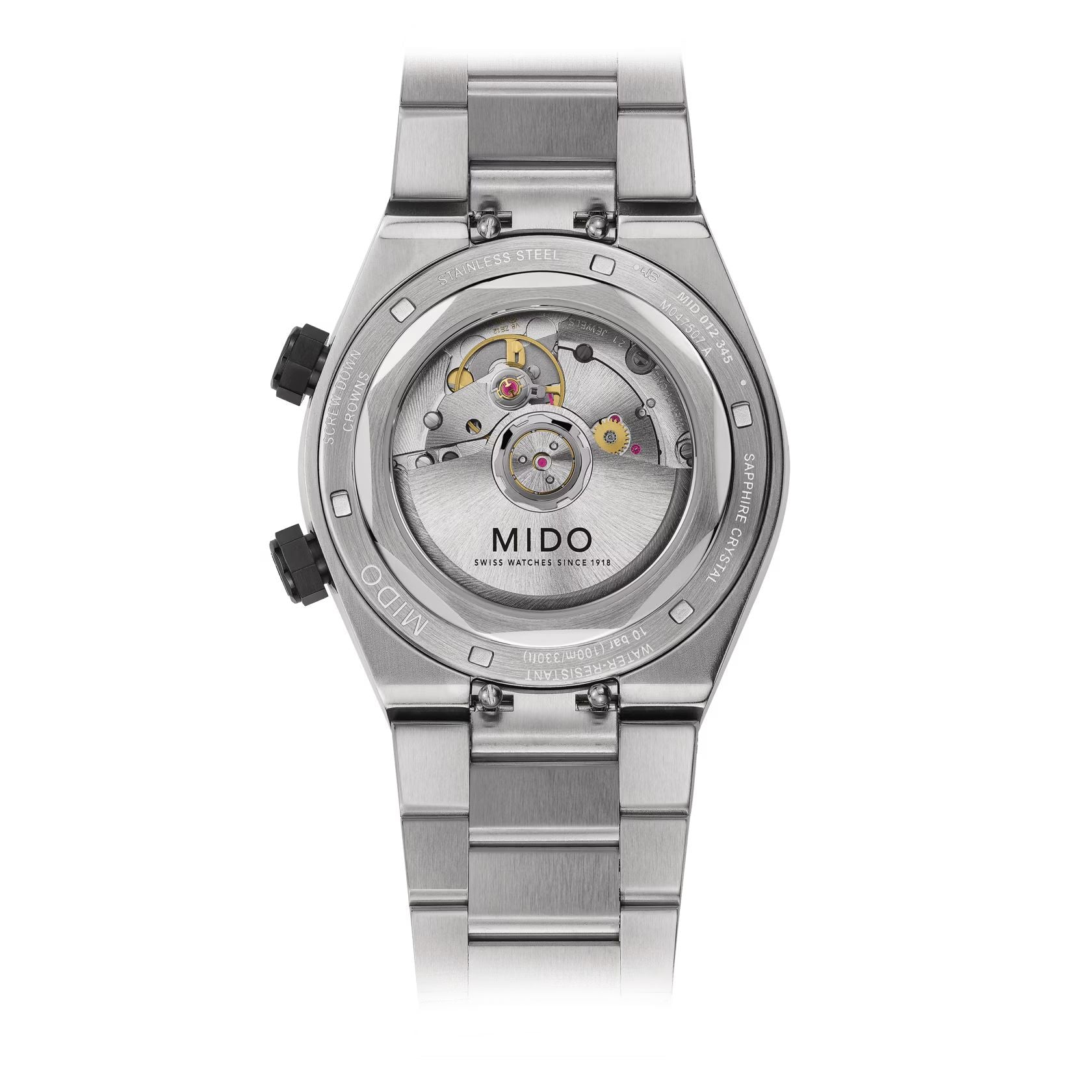 Orologio Uomo Mido Automatico Multifort 8 Due Corone Nero M0475071705100