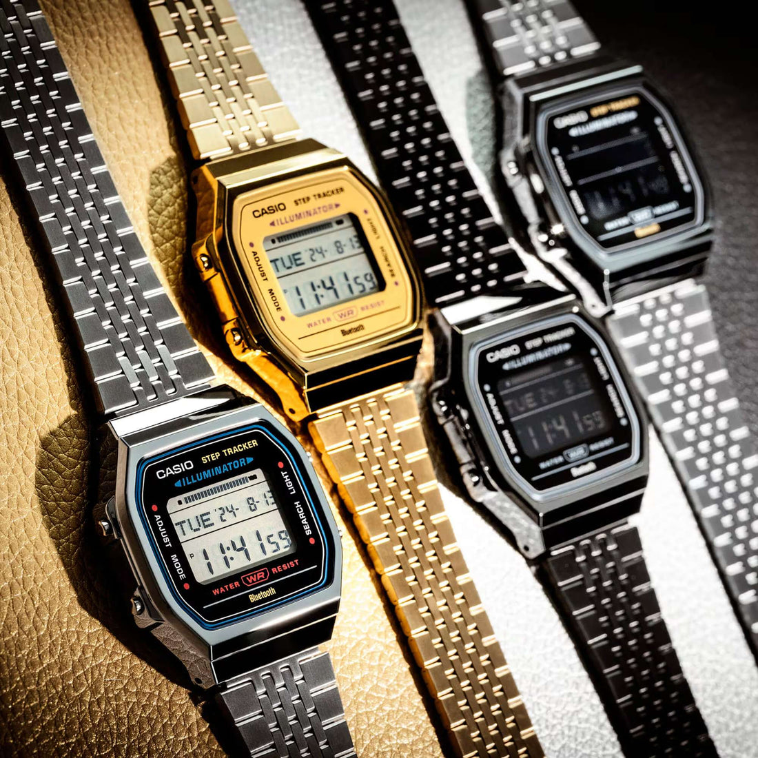 Orologio Unisex Casio Bluetooth Acciaio Dorato Giallo Lucido ABL-100WEG-9AEF