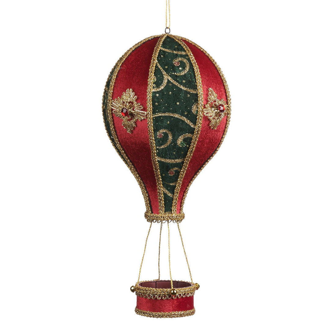 Mongolfiera Natalizia Goodwill Artigianale Pupazzo Filo Altezza 30 cm BR38240