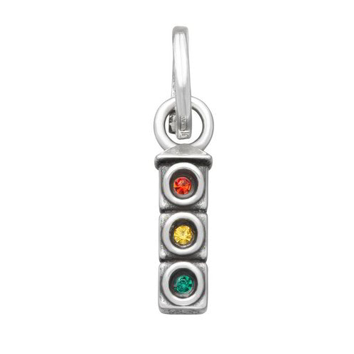 Charm Donna Giovanni Raspini Argento 925 Mini Cornino Semaforo Crystal 12170