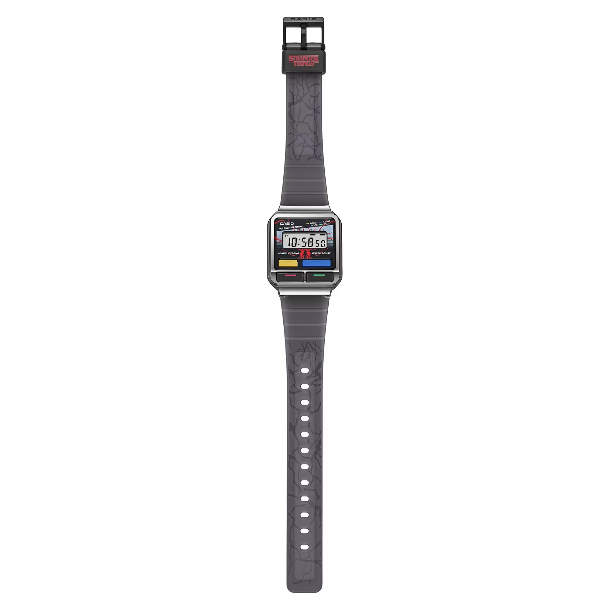 Orologio Unisex Casio Acciaio Nero Quarzo Digitale Stranger Things A120WEST-1AER