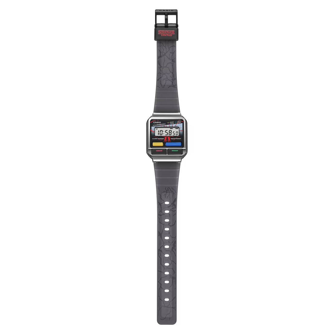 Orologio Unisex Casio Acciaio Nero Quarzo Digitale Stranger Things A120WEST-1AER