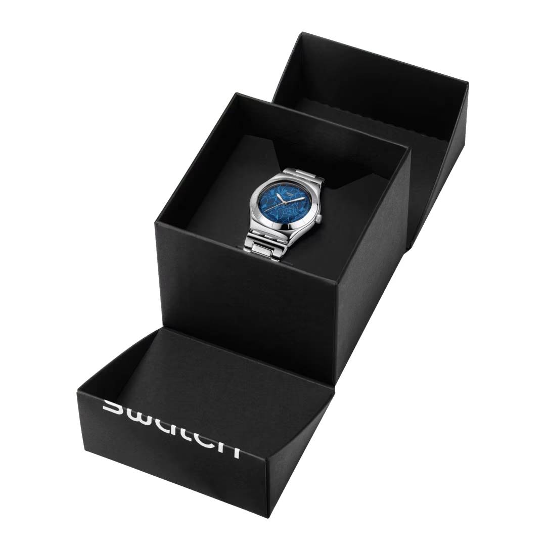 Orologio Donna Swatch PETAL FRENZY Blu Quarzo Acciaio YLS235G