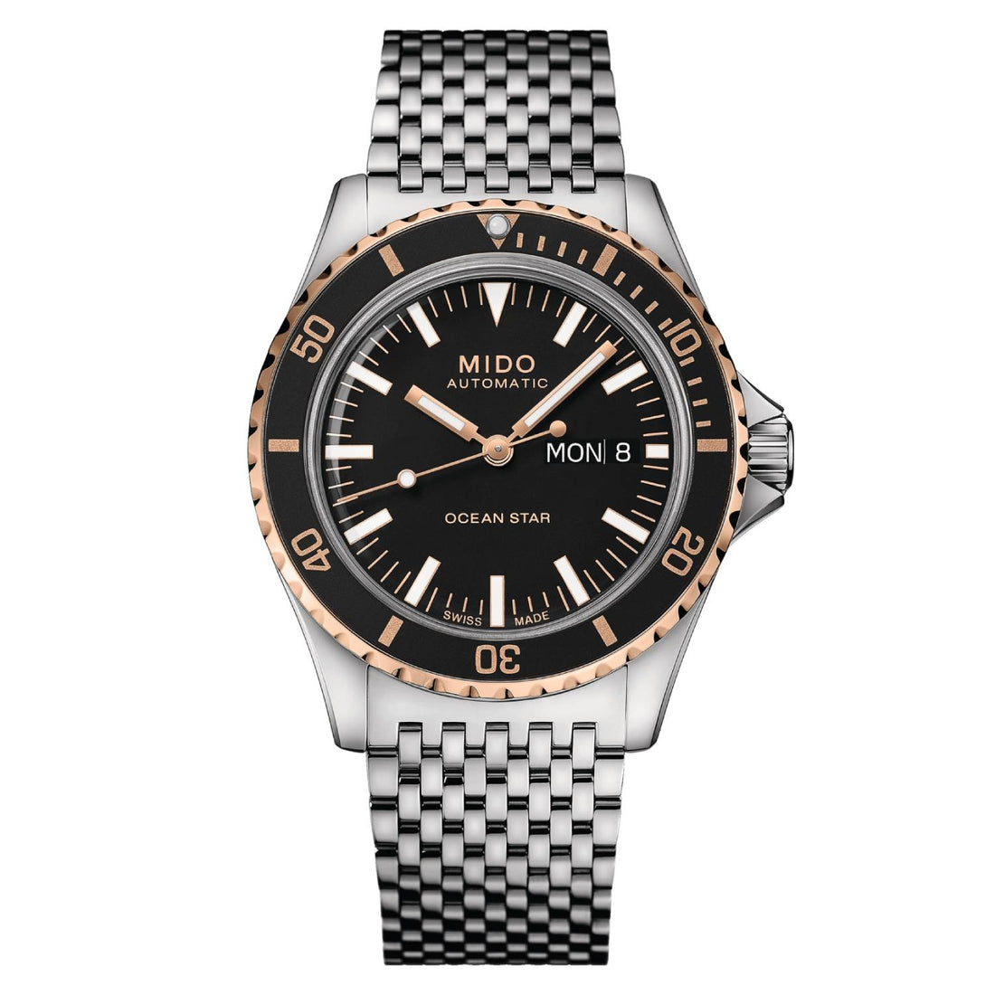 Orologio Uomo Mido Automatico Bicolore Acciaio Doppia Data M0268302105100