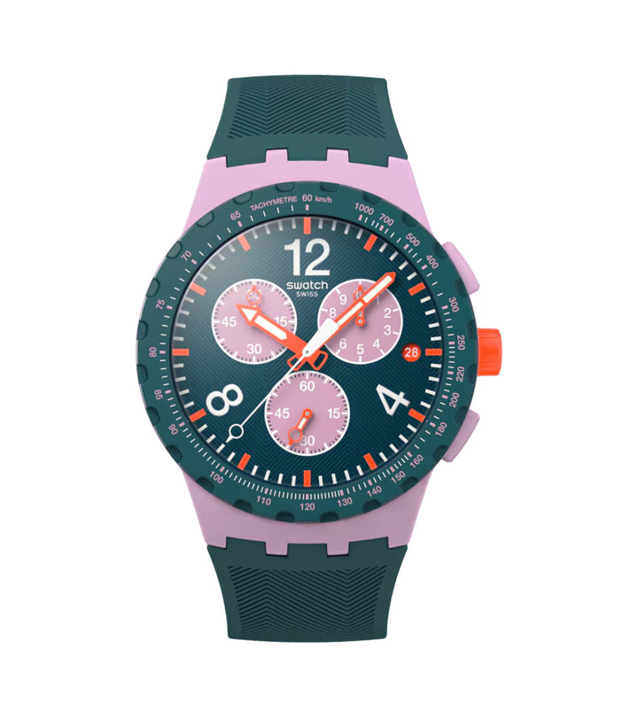 Orologio Unisex Swatch MOMENT OF ROSE Quarzo Cronografo Data SUSP400
